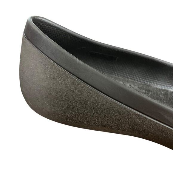 Crocs Mammoth Ballet Flats Fur Lined Dark Brown Round Toe Slip On Shoes sz 7 - Picture 3 of 16